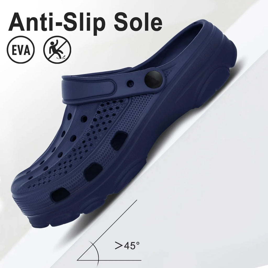 Comwarm Men's Arch Support Clogs – Orthopedic EVA Sandals for Foot Relief