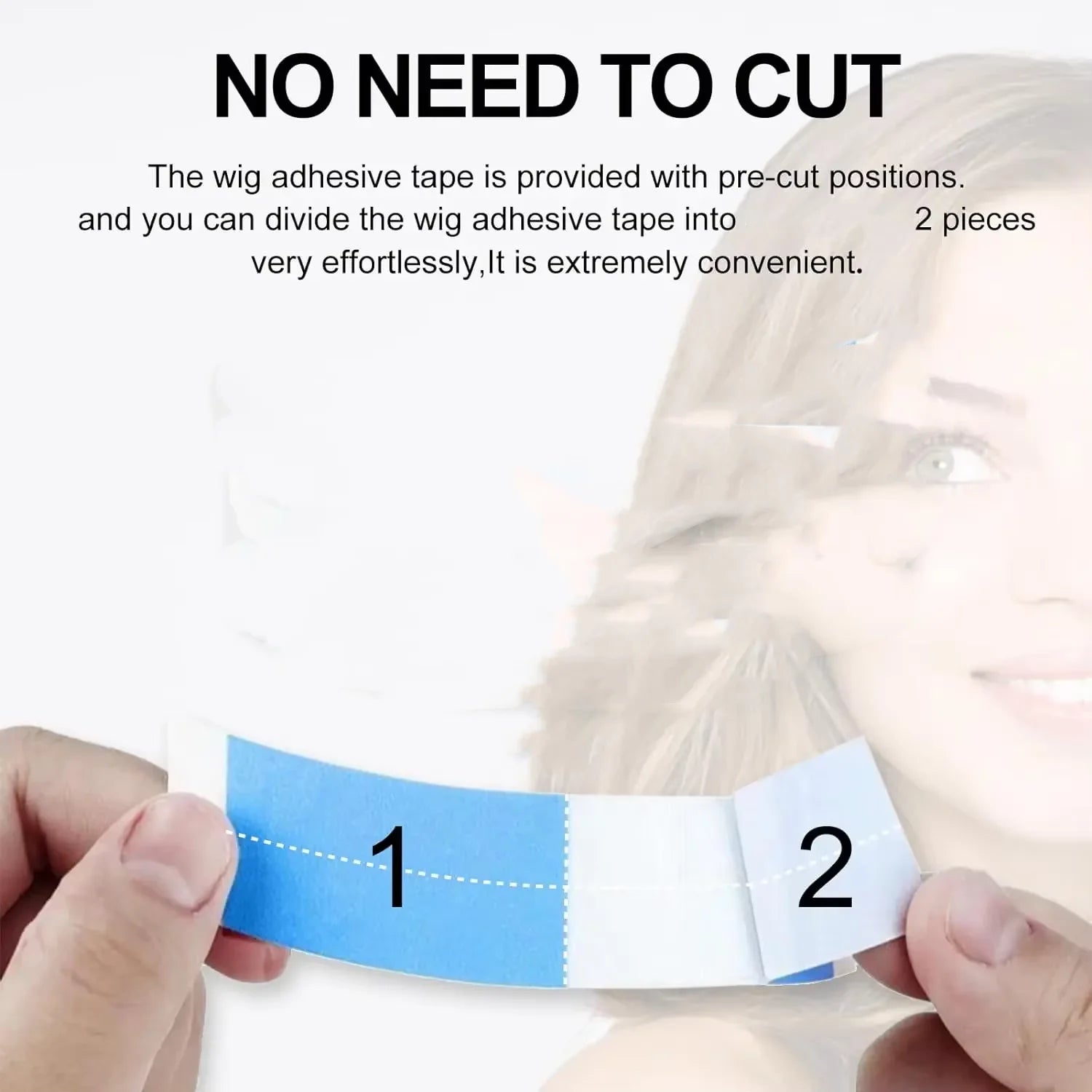 Double-Sided Wig Tape Strips — 36 Pack