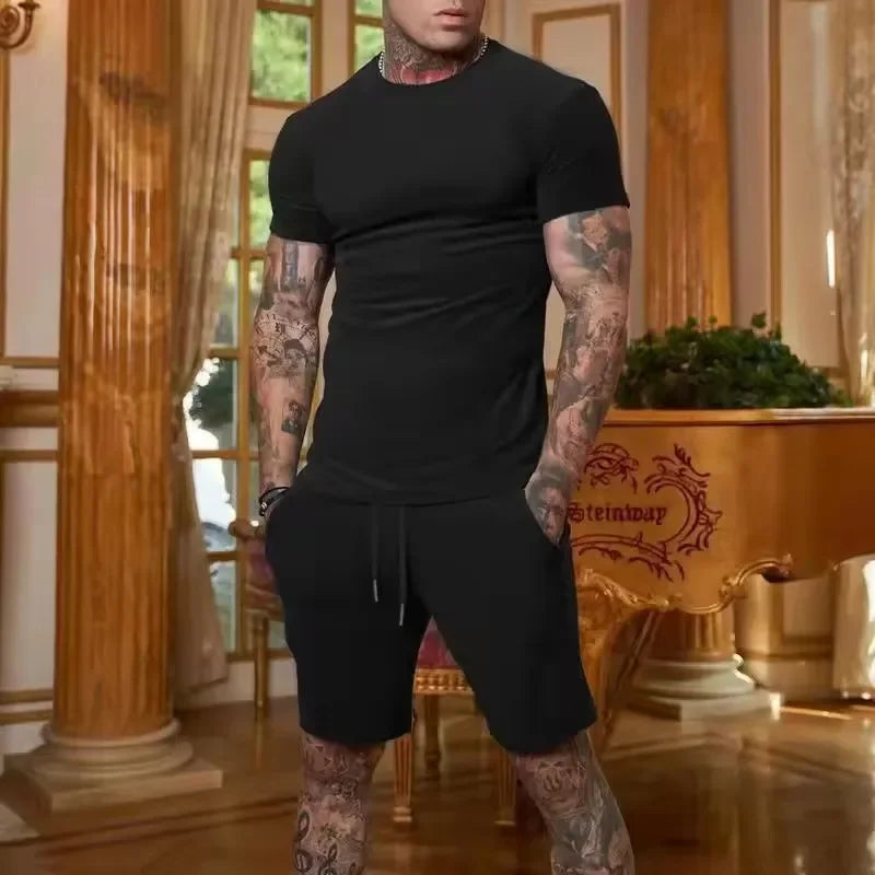 Men's Outdoor Sport T-Shirt & Shorts Set