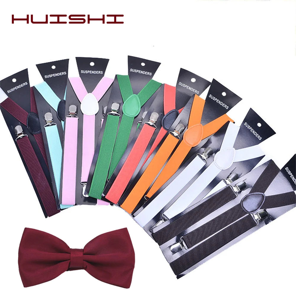 Unisex Elastic Suspenders with Bow Tie Option | The Daily Drop