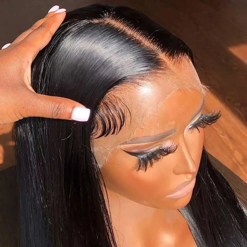 Brazilian Straight Human Hair Lace Front Wig – 250% Density, 13x4 & 13x6