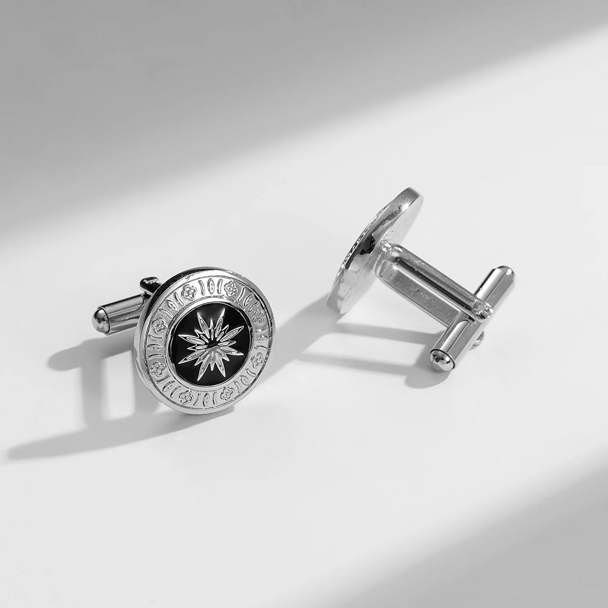 Square Cufflinks & Tie Clip Set | Unisex Dress Shirt Accessories