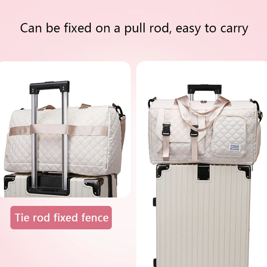 Nylon Sports Duffel Bag – Gym, Travel & Overnight