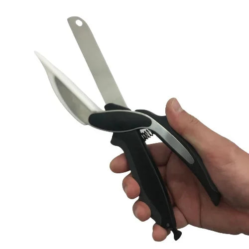 2-in-1 Kitchen Scissors with Built-In Cutting Board