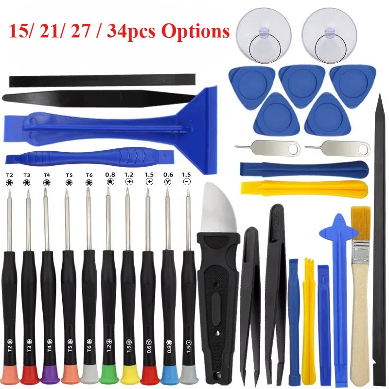 Precision Screwdriver Repair Tool Set — Electronics Disassembly Kit for Phone, Tablet & Laptop