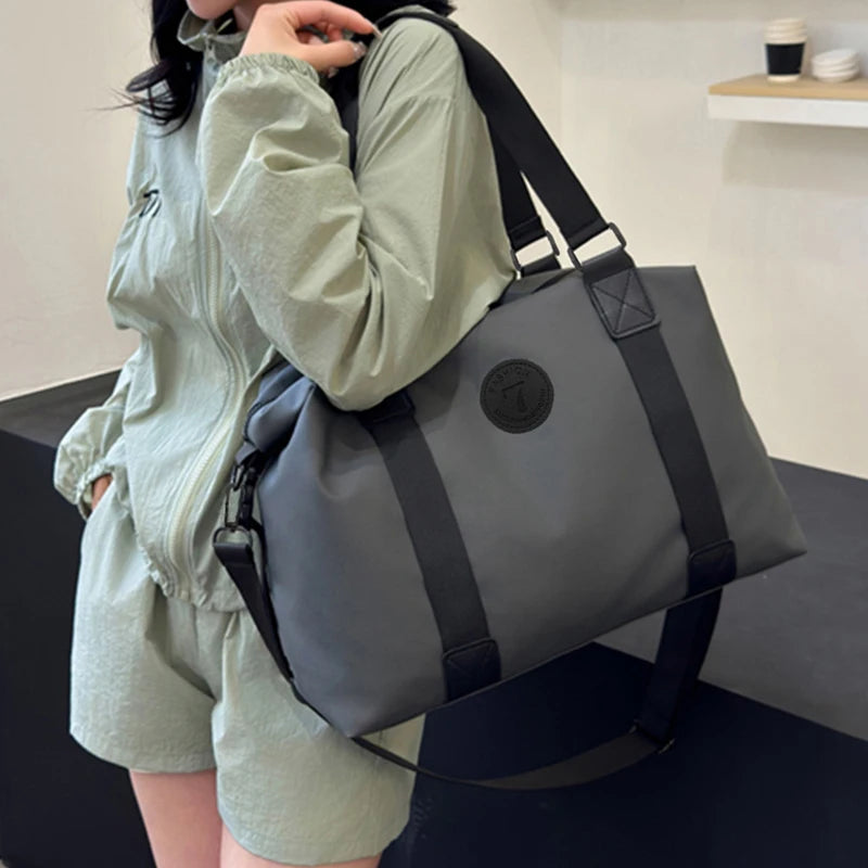 Chic Emblem Nylon Duffle Bag