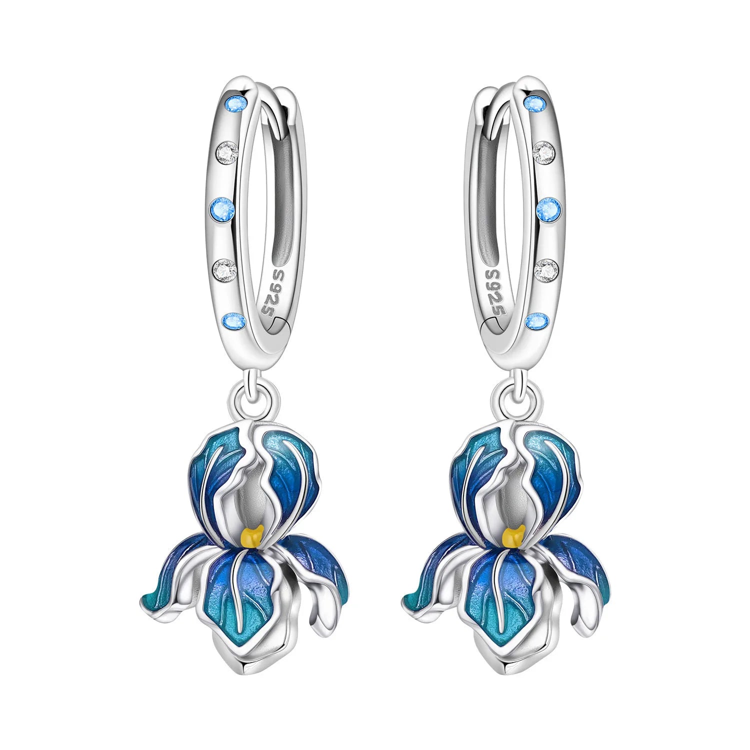 925 Sterling Silver Zircon Butterfly Drop Earrings – Women's Fine Jewelry