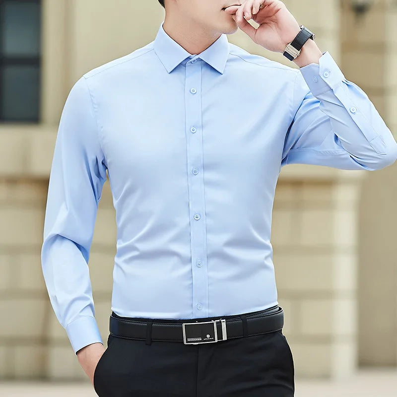 Men's Plus Size Slim Fit Dress Shirt
