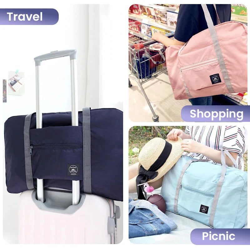 Foldable Travel Duffel Bag – 25L Lightweight Carry-On for Women & Girls