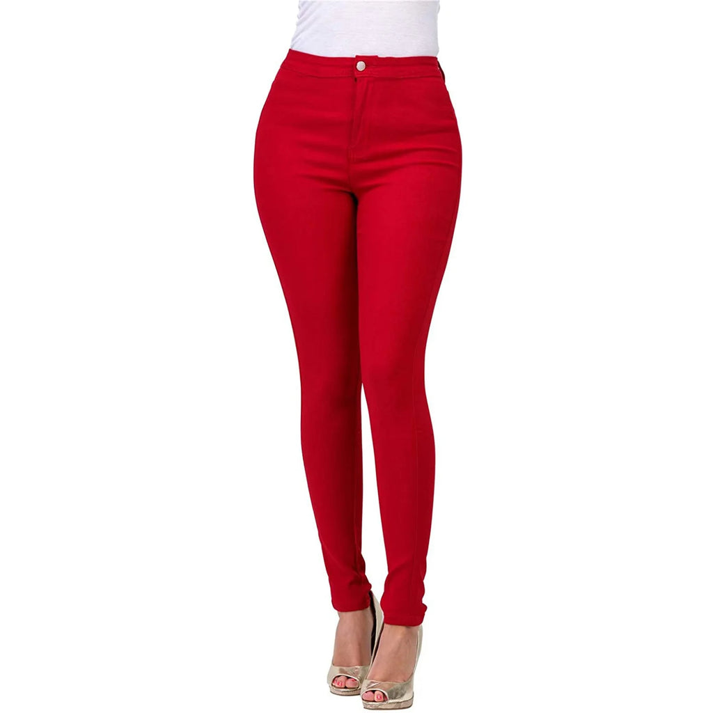 High Waist Slim Fit Stretch Jeans – 7 Colors