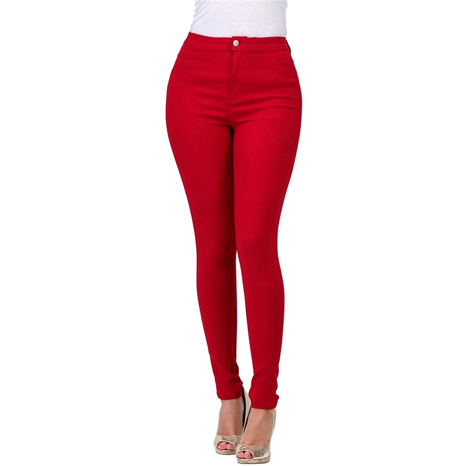 High Waist Slim Fit Stretch Jeans – 7 Colors