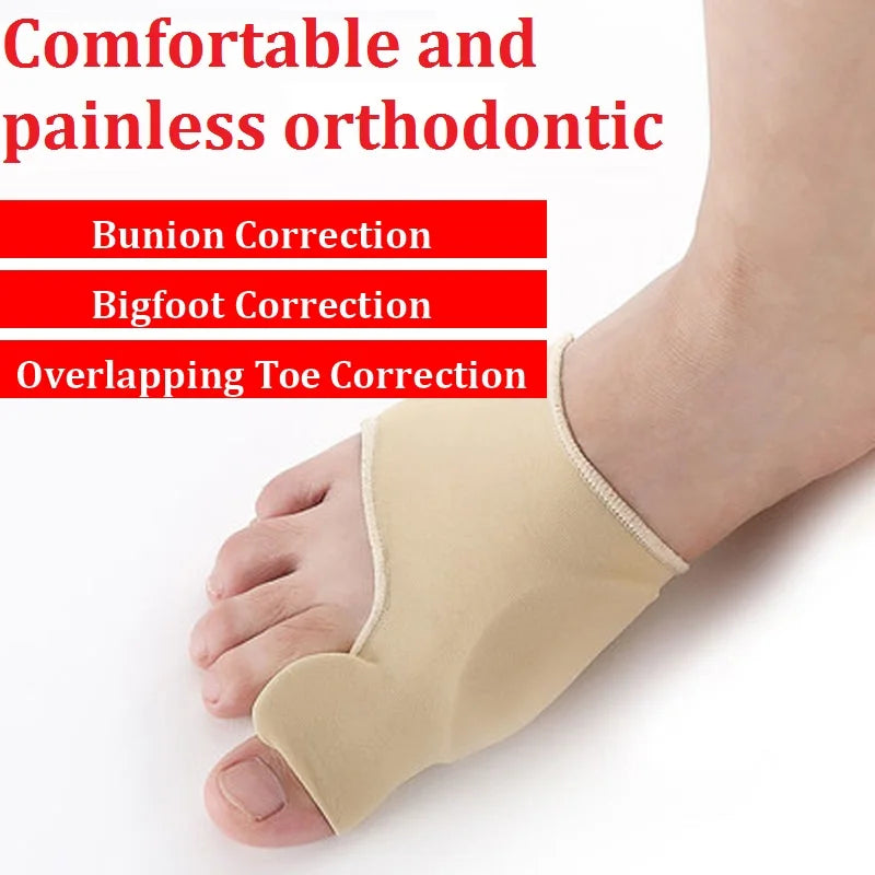 Bunion Corrector Gel Sleeve – Hallux Valgus Toe Straightener & Protector (1 Pair)