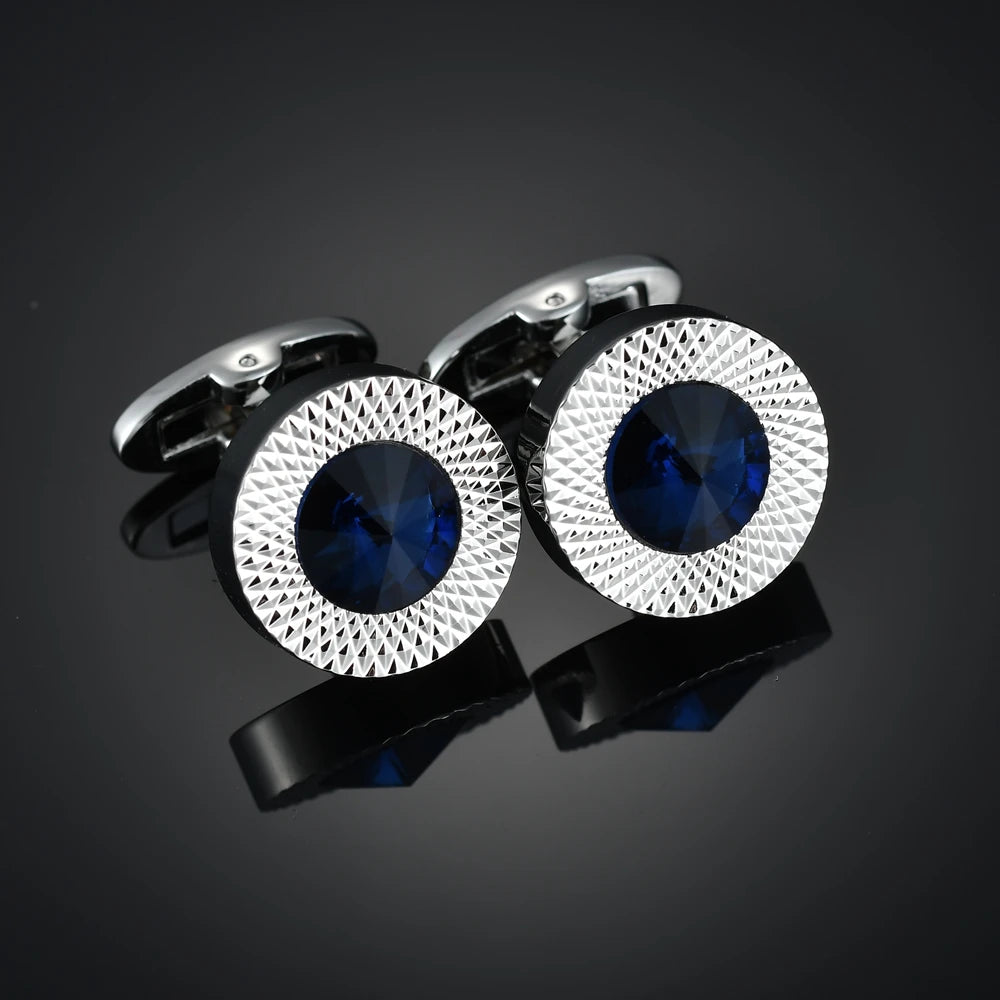 Gem & Enamel Craft Cufflinks | Unisex Decorative Shirt Accessories