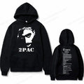 2Pac Graphic Hoodie – Unisex Oversized Fleece Hip Hop Sweatshirt