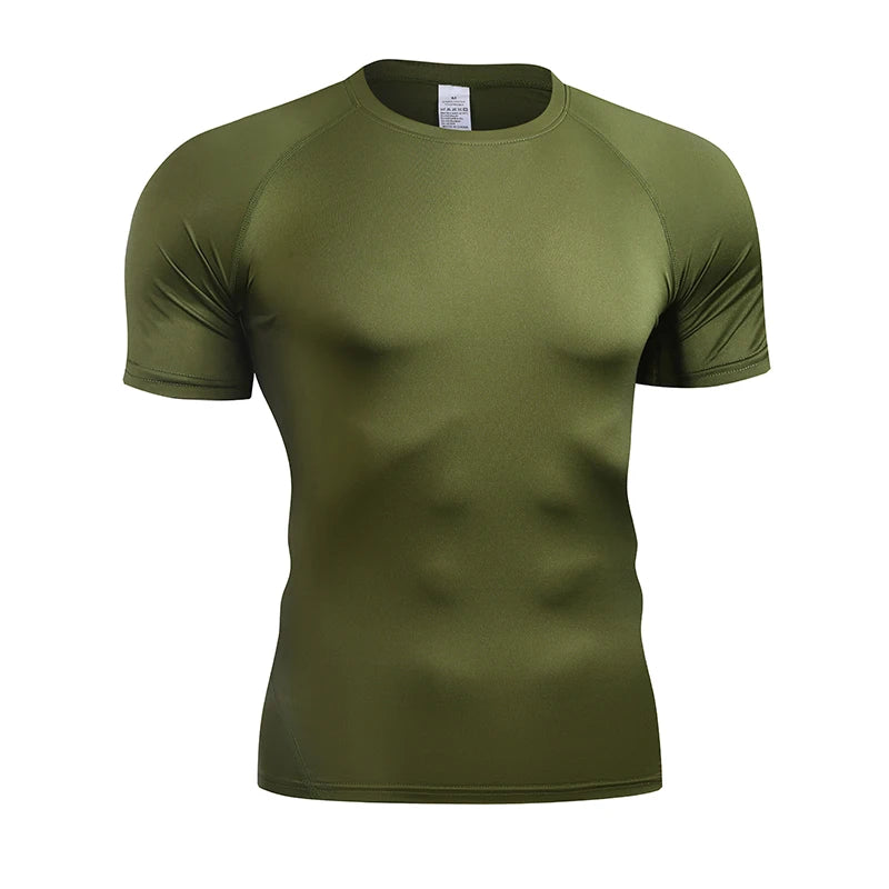 Men's Compression T-Shirt – Quick-Dry Athletic Gym & Running Top