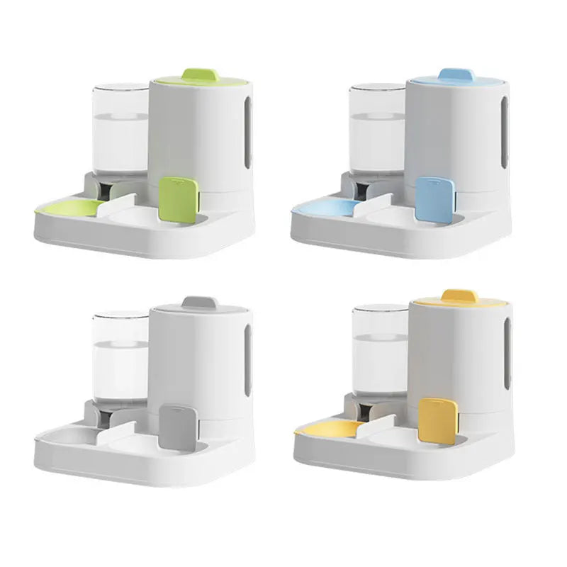 Dispensador y comedero de agua automático por gravedad para gatos – Antiderrames, gran capacidad