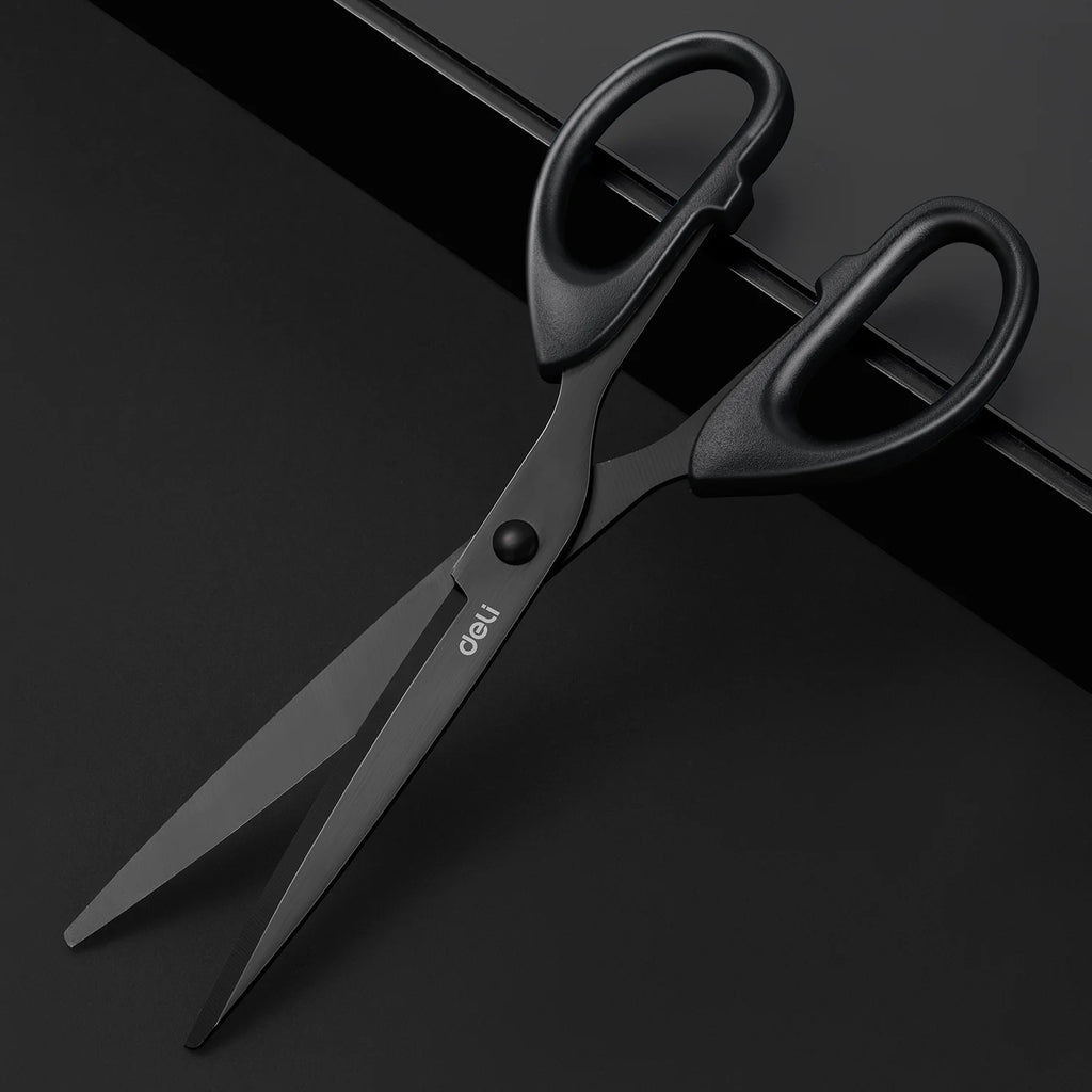 DELI Heavy Duty Office Scissors – Sharp Stainless Steel Cutting Tool