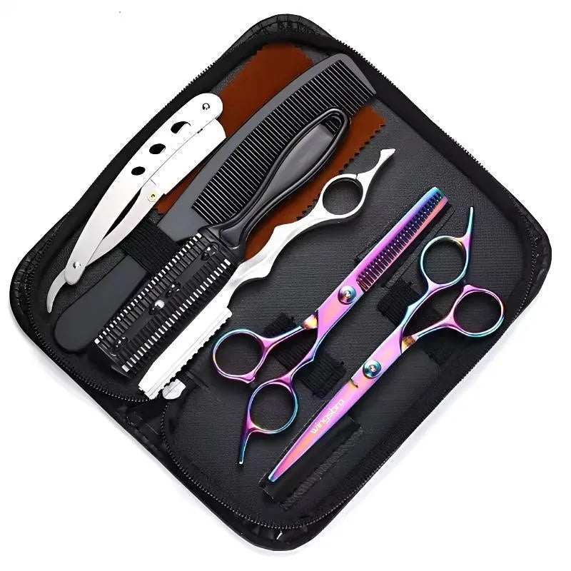 Japanese Hair Scissors Set – Professional Hairdressing Kit with Cutting & Thinning Shears