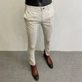 Men's Slim Fit Suit Trousers — Stretch Dress Pants for Business & Formal Wear