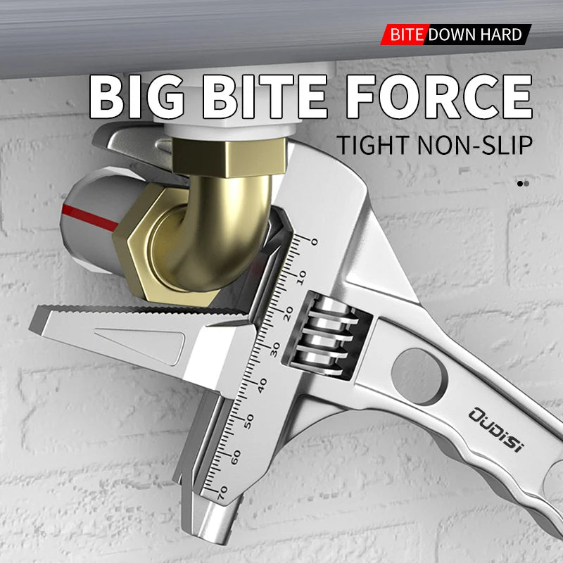Multifunctional Adjustable Wrench – Large Opening Chrome-Vanadium Steel