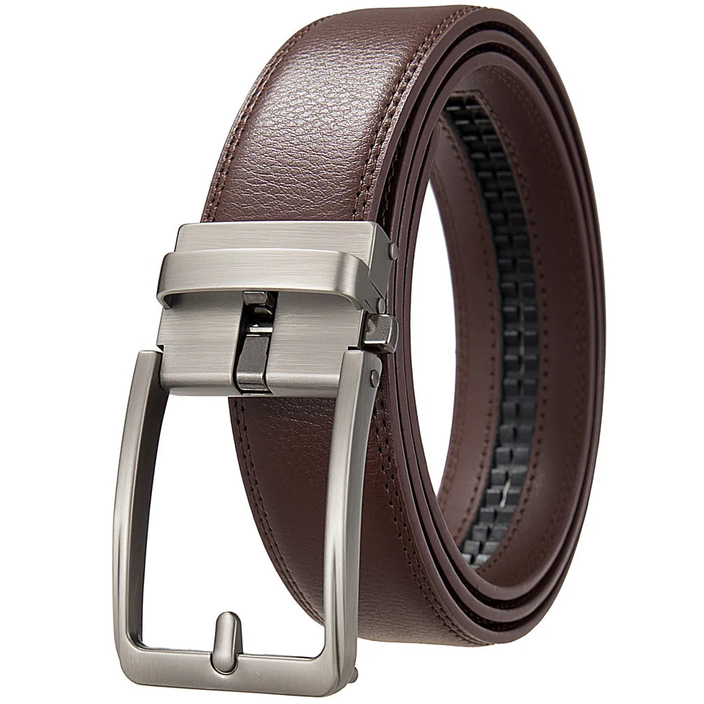 Men's Genuine Leather Automatic Buckle Belt | The Daily Drop