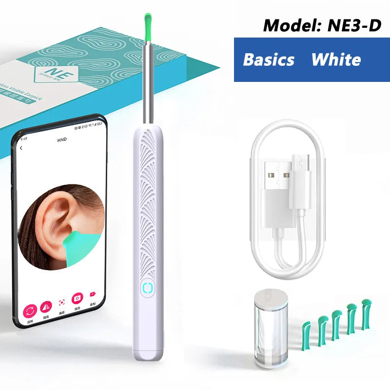 Visual Ear Wax Cleaner with Camera – WiFi Otoscope & Smart Ear Cleaning Kit