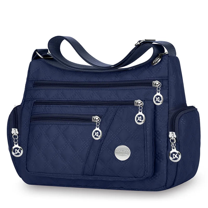 Oxford Nylon Crossbody Bag — Unisex Square Shoulder Bag