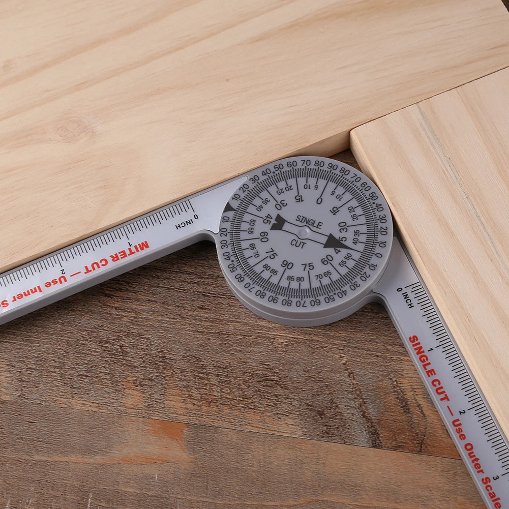 Miter Saw Protractor & Angle Finder — ABS 360-Degree Measuring Tool