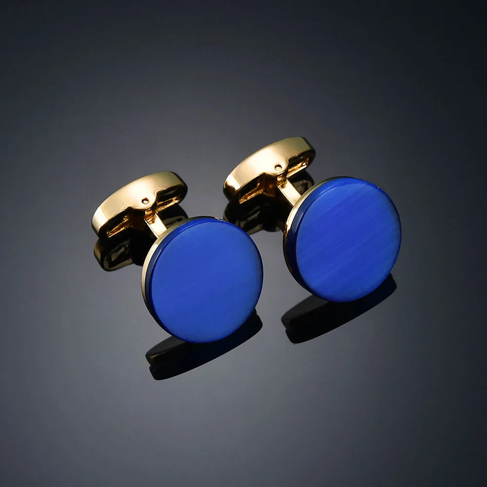 Gem & Enamel Craft Cufflinks | Unisex Decorative Shirt Accessories