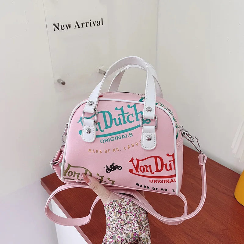 Large Capacity Retro Crossbody Bag — Women's Versatile Shoulder Handbag