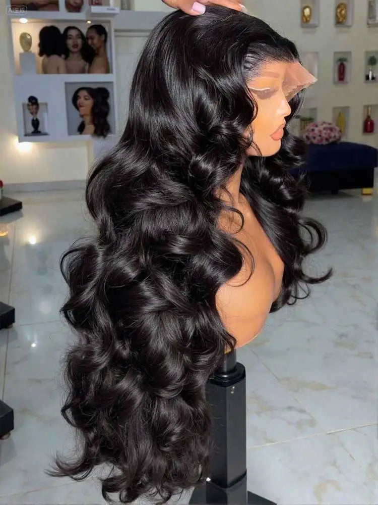 Raw Peruvian Body Wave Lace Front Wig — 250% Density Brazilian Remy Human Hair