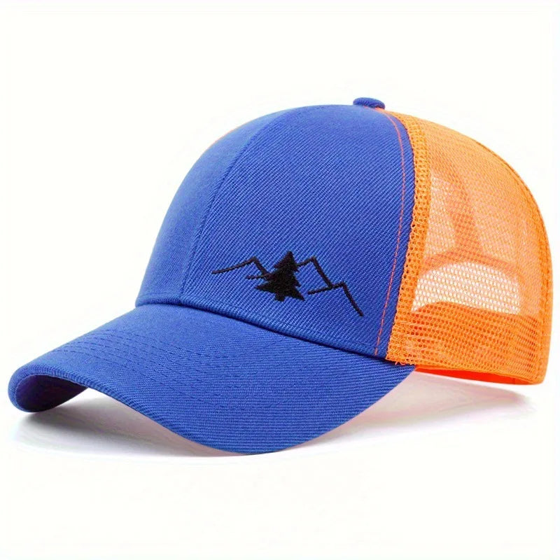 Spring and summer mesh hats for men and women, thin, breathable, sun resistant, sun shading, beach worn baseball caps