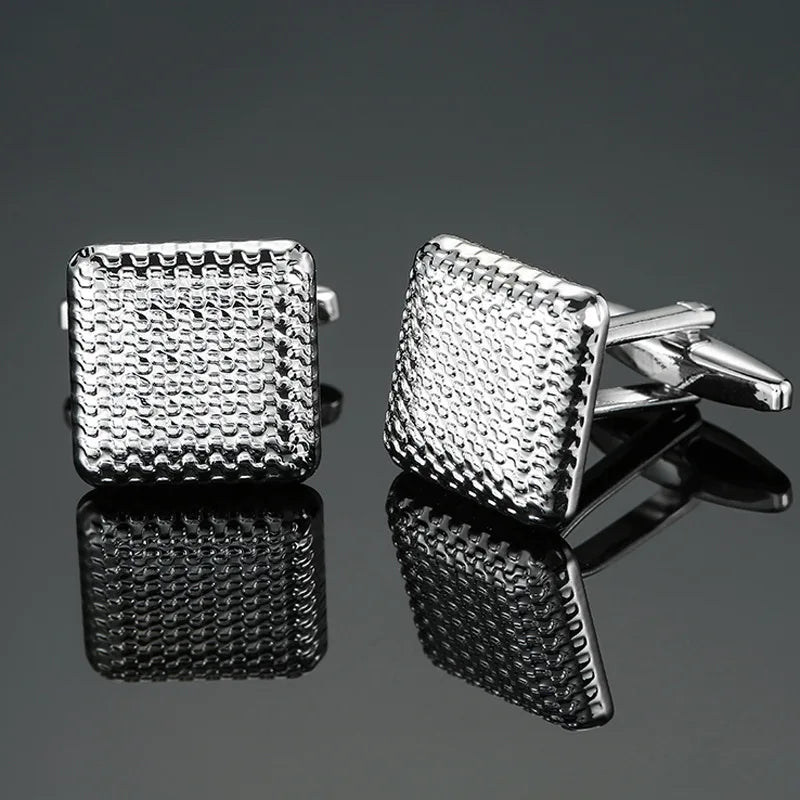 Retro Square Cufflinks | Unisex Luxury Dress Shirt Accessories