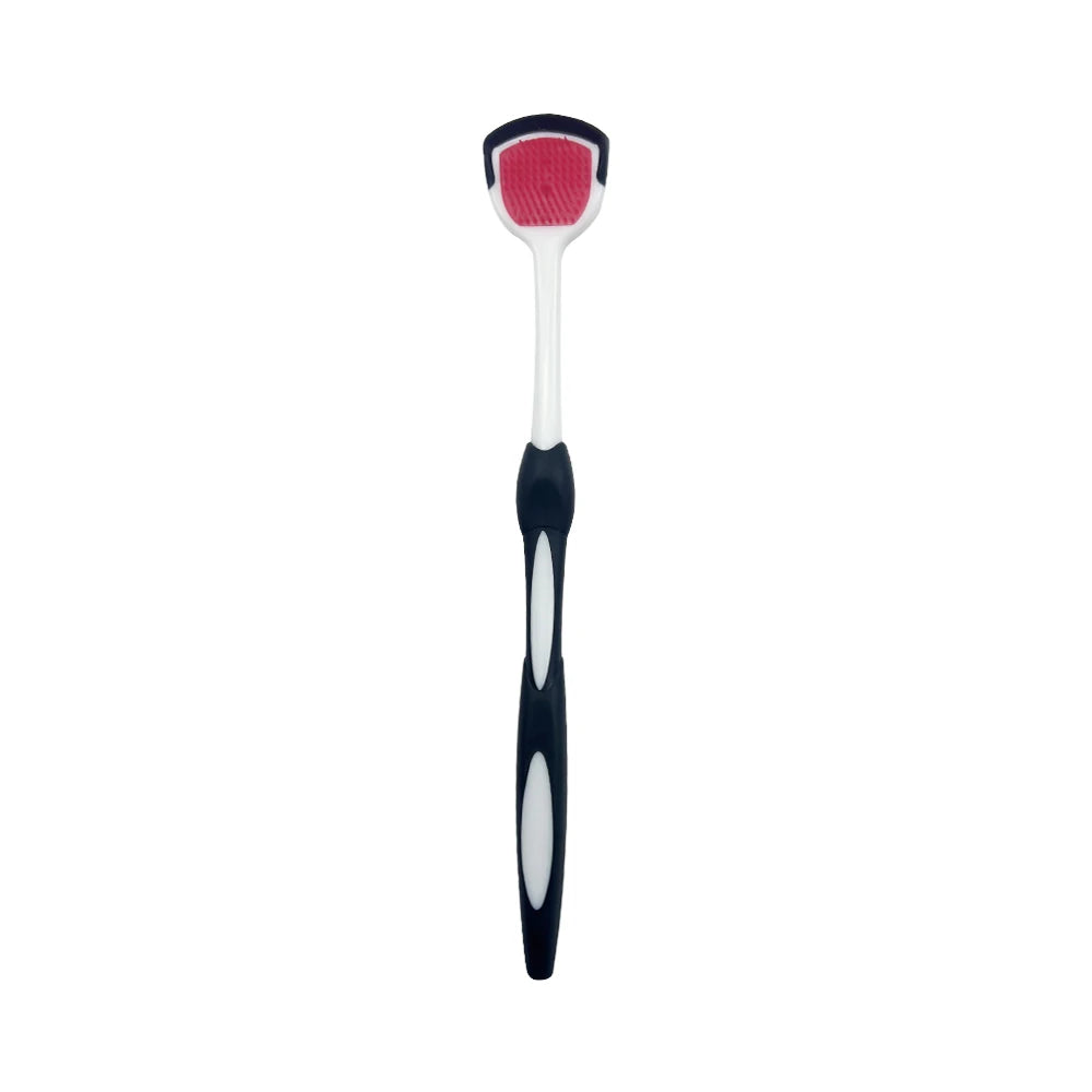 2pcs Tongue Cleaners Adult Kids Reusable Silicone Tongue Scraper Brush Washable Tongue Cleaning Tools Fresh Breath Oral Hygiene