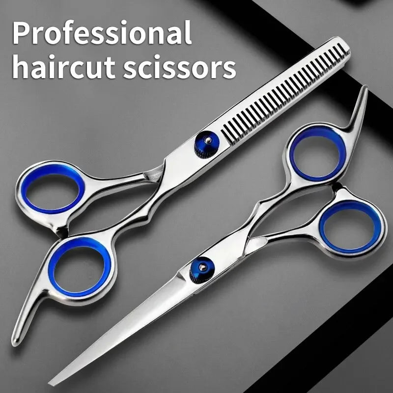 Professional Hairdressing Scissors – Stainless Steel Cutting & Thinning Shears