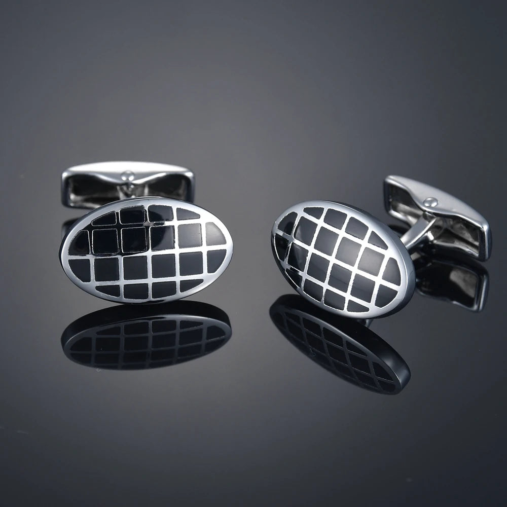 Gem & Enamel Craft Cufflinks | Unisex Decorative Shirt Accessories