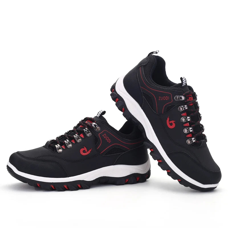 Men's Leather Casual Sneakers | Lightweight EVA Walking Shoes