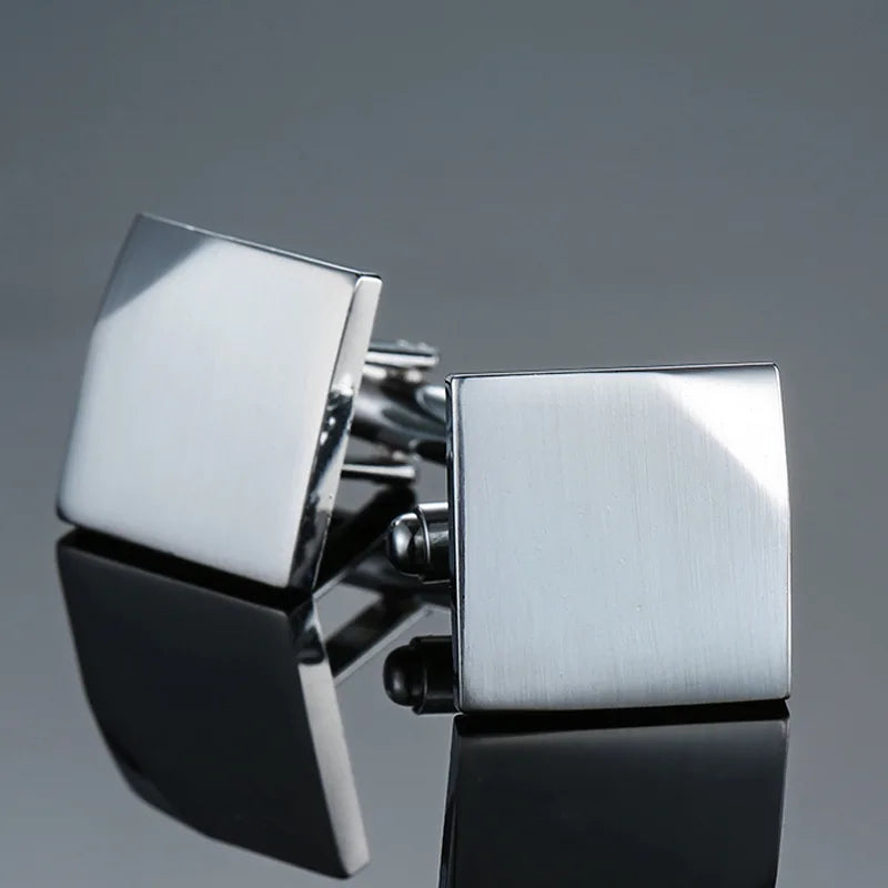 Retro Square Cufflinks | Unisex Luxury Dress Shirt Accessories