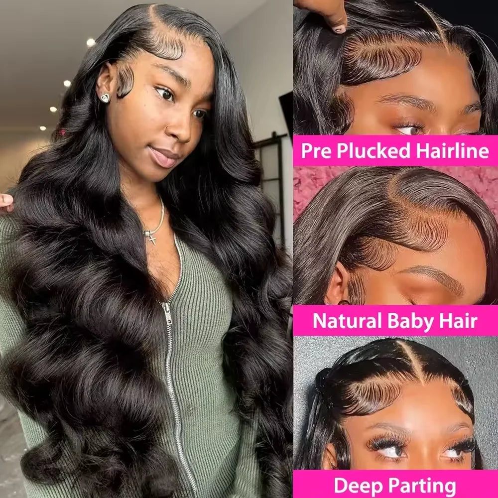 Raw Peruvian Body Wave Lace Front Wig — 250% Density Brazilian Remy Human Hair