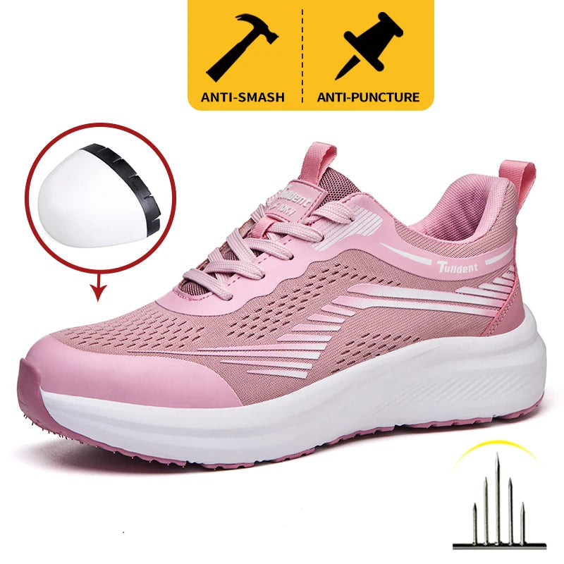 Women's Safety Sneaker – Lightweight Steel Toe Work Shoe