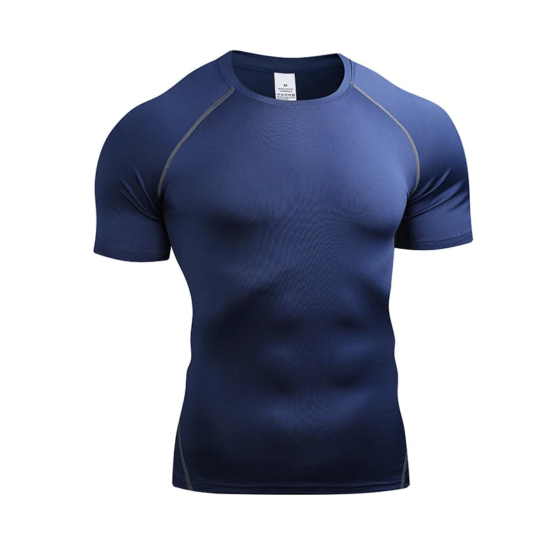 Men's Compression T-Shirt – Quick-Dry Athletic Gym & Running Top
