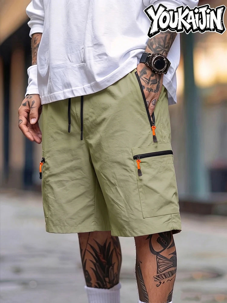 Men's Quick Dry Cargo Shorts – Lightweight Hiking & Outdoor Shorts with Zipper Pockets