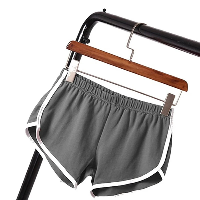 Women's Candy Color Athletic Shorts | High-Waist Elastic Casual Beach Shorts S-XXL