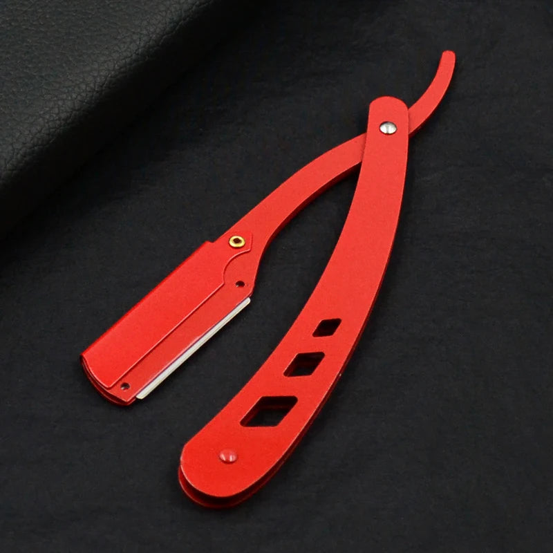 Men's Barber Shaving Razor & Blades Set — Antique-Style Professional Straight Razor