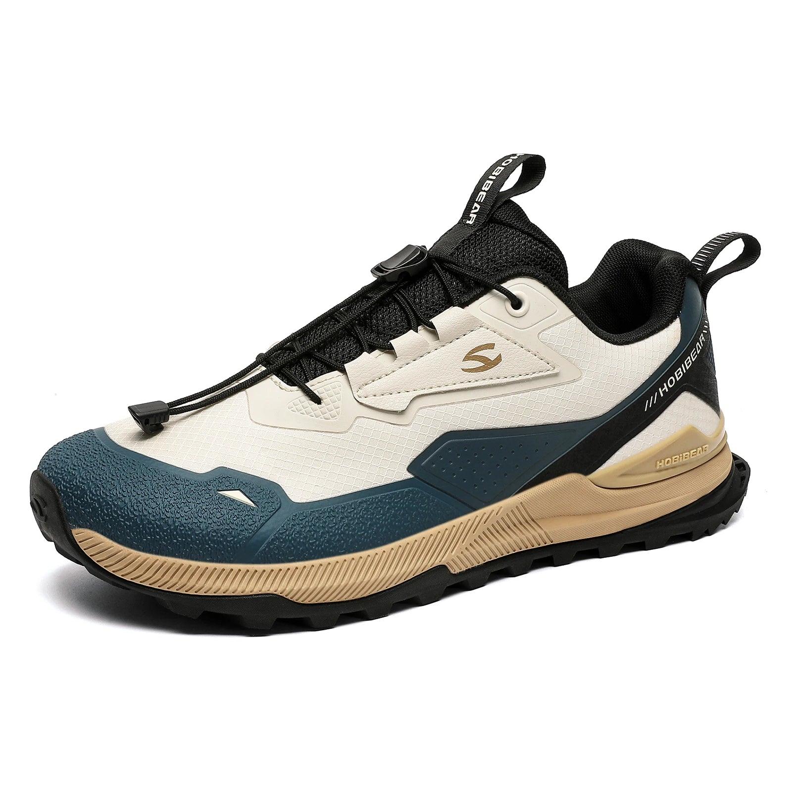 Men's Elastic Band Hiking & Walking Shoes | Non-Slip Outdoor Sneakers