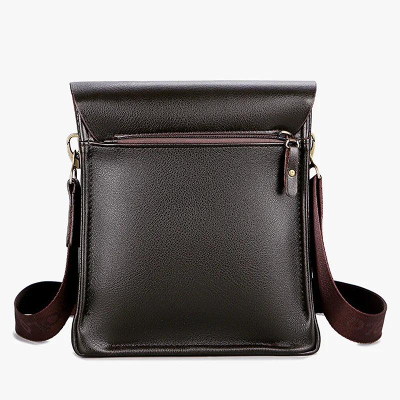Men's Vertical Shoulder Bag — Casual Business Satchel Crossbody
