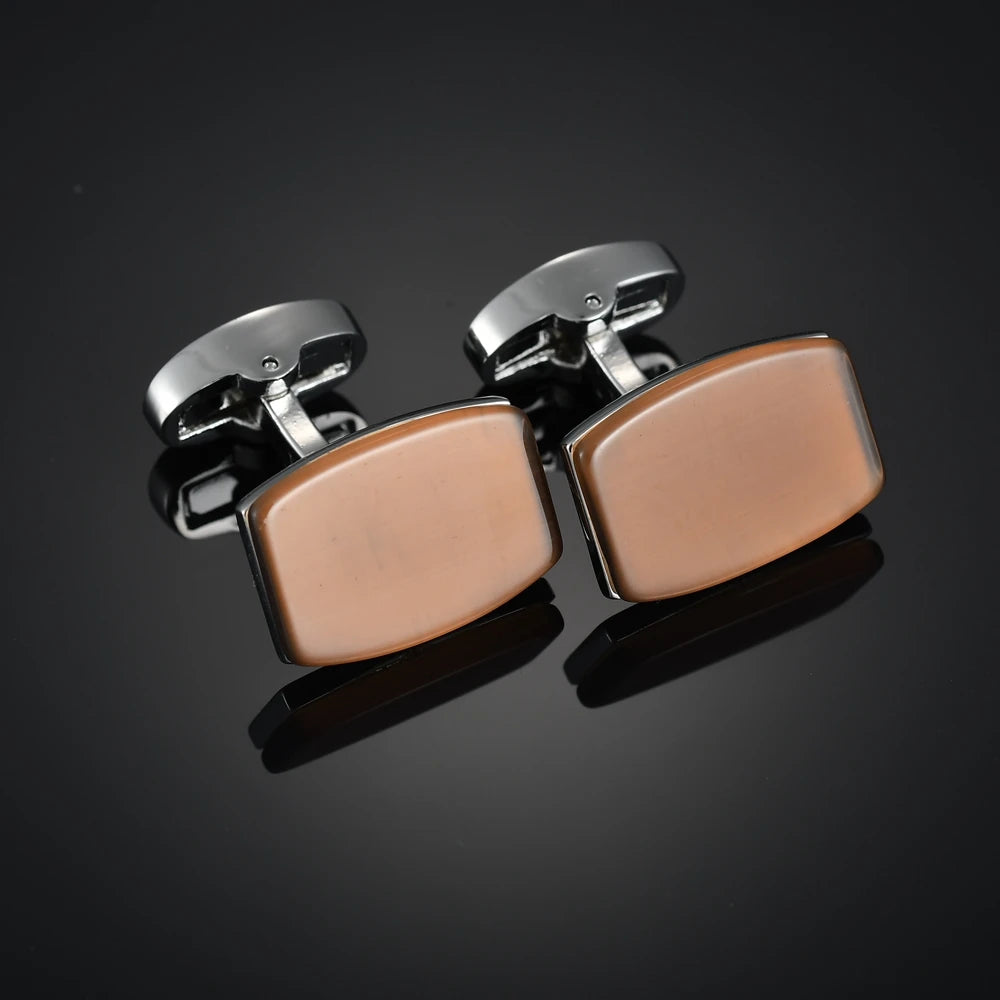 Gem & Enamel Craft Cufflinks | Unisex Decorative Shirt Accessories