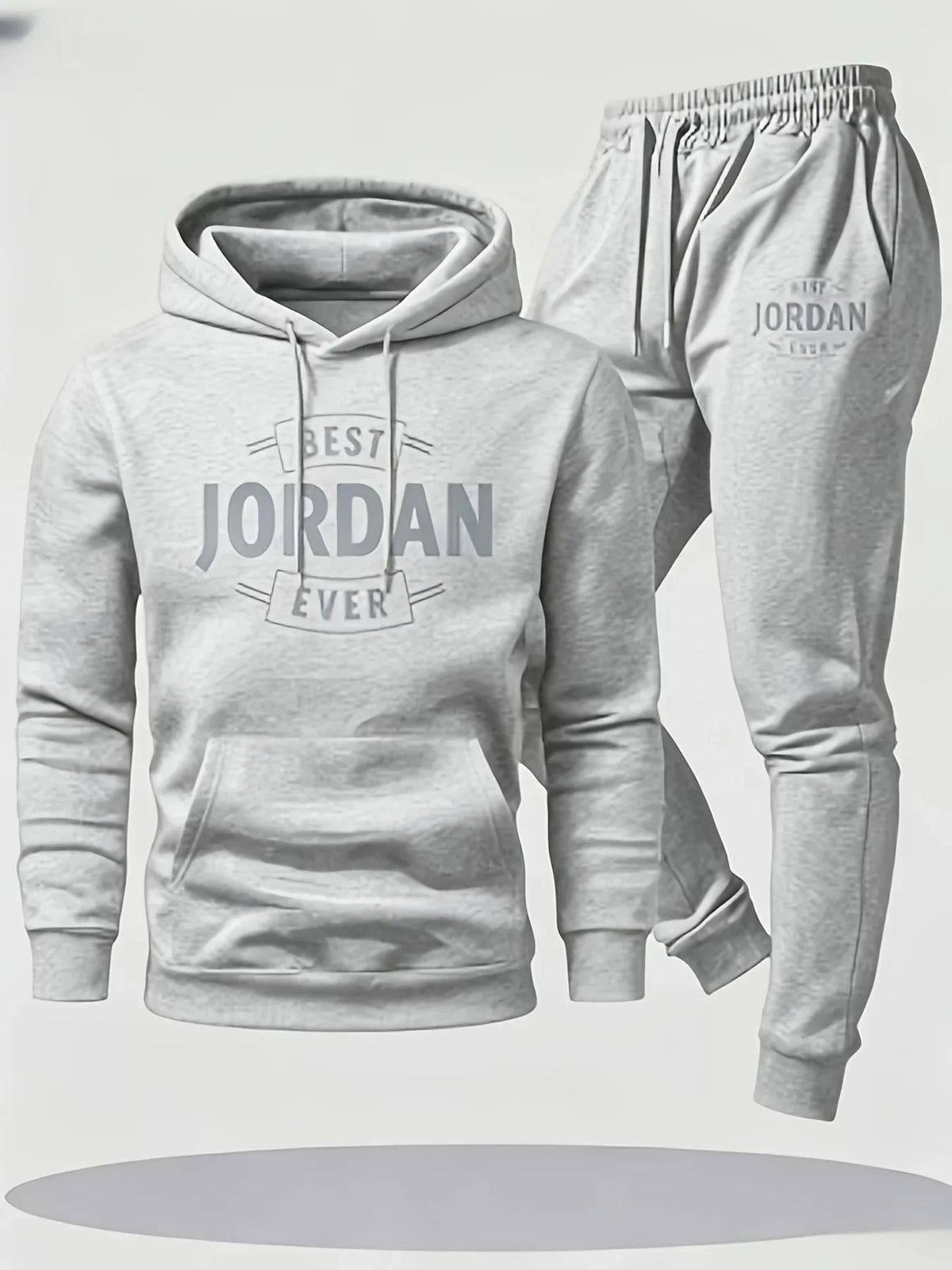 Fleece Hoodie & Drawstring Jogger Set