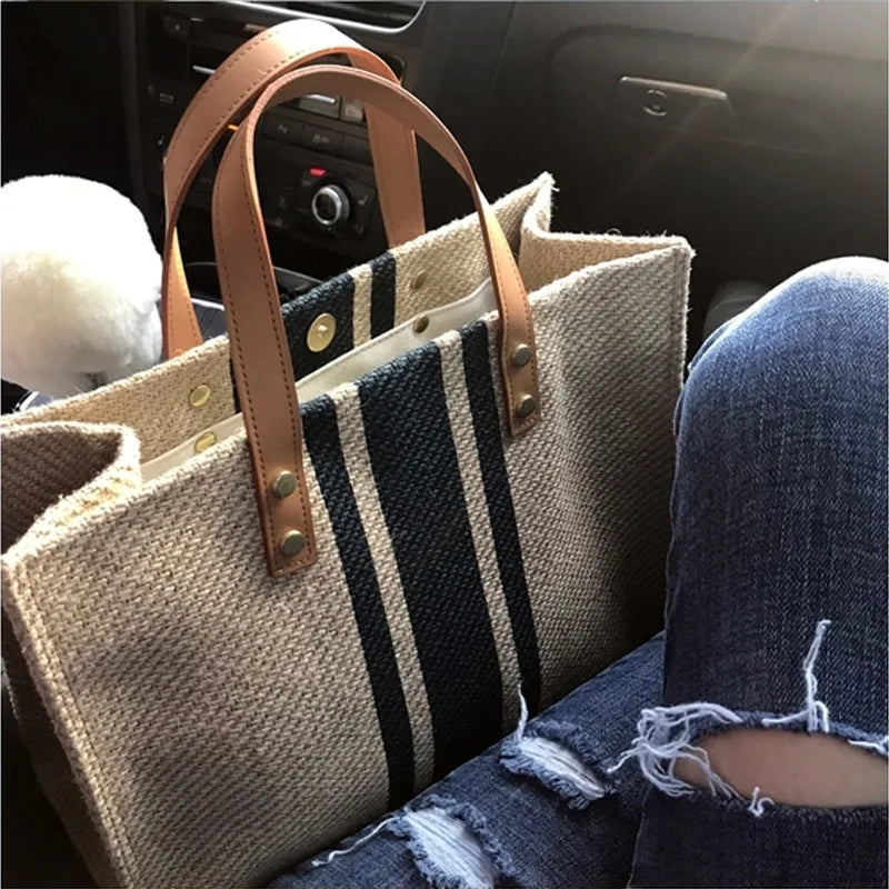 Women's PU Leather Tote Shoulder Bag — Luxury Designer-Style Handbag