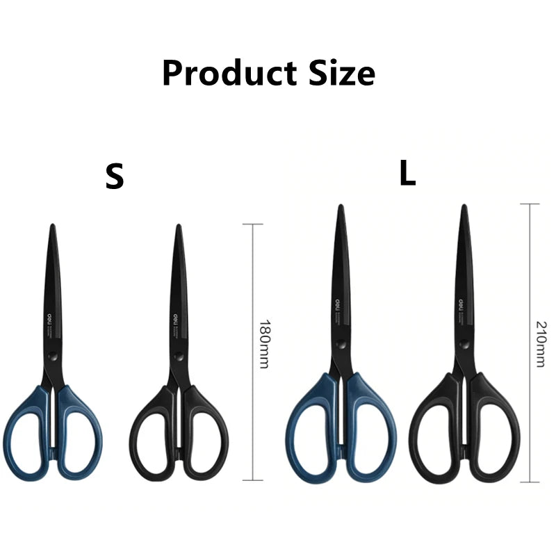 DELI Heavy Duty Office Scissors – Sharp Stainless Steel Cutting Tool